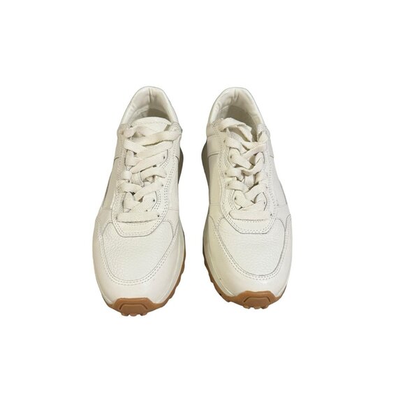 Zara Leather Sneaker Shoes sz 37 Like NEW - Picture 4 of 7